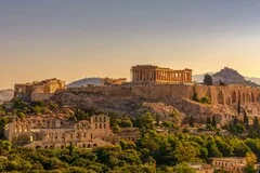 Athens Airport transfer service featuring luxury vehicles and professional Greek chauffeurs ready to transport passengers from Eleftherios Venizelos Airport to Athens city center, Acropolis, Greek islands, and premium destinations throughout Greece
