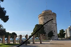 Thessaloniki Airport transfer service showcasing luxury vehicles and professional Greek chauffeurs ready to transport passengers from Thessaloniki Macedonia Airport to city center, Chalkidiki beaches, and other premium destinations throughout Northern Greece