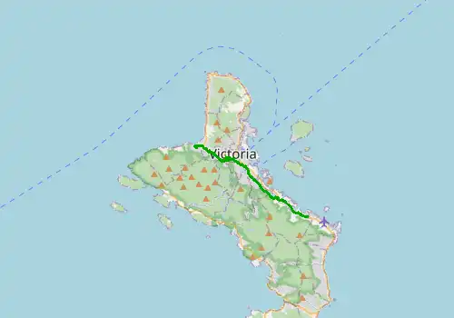 Route map Seychelles Airport (SEZ) - Beau Vallon, Island of Mahe, 14 km, approx. 20 min