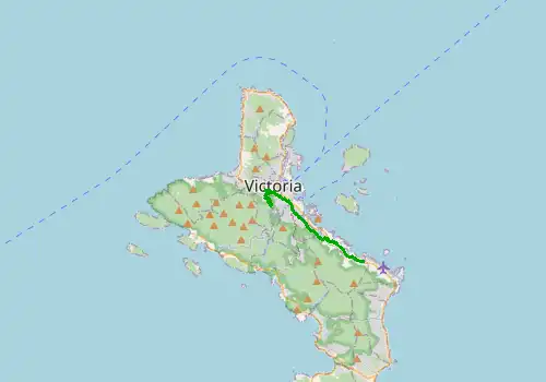 Route map Seychelles Airport  - Bel Ombre, Island of Mahe, 12 km, approx. 16 min